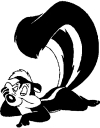 Pepe Le Pew Cartoons Car or Truck Window Decal
