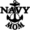 Navy Mom Military Car or Truck Window Decal