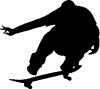 Extream Skate Boarding Sports Car or Truck Window Decal