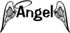 Angel With Wings Christian Car or Truck Window Decal
