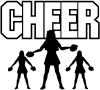 Cheer Sports Car or Truck Window Decal