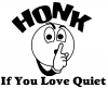 Honk If You Love Funny Car or Truck Window Decal