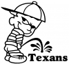 Pee on Texans Pee Ons car-window-decals-stickers