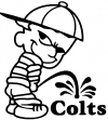 Pee On Colts Pee Ons Car Truck Window Wall Laptop Decal Sticker