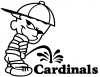 Pee On Cardinals Pee Ons car-window-decals-stickers