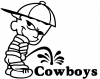 Pee On Cowboys Pee Ons car-window-decals-stickers