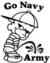 Go Navy College Car or Truck Window Decal
