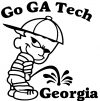 Go GA Tech College car-window-decals-stickers