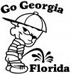Go Georgia College car-window-decals-stickers