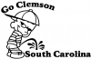 Go Clemson College car-window-decals-stickers
