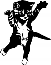 Cat Pounce Animals Car or Truck Window Decal