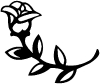 Rose Girlie Car or Truck Window Decal