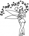 Tinkerbell Eat My Pixie Dust Girlie Car or Truck Window Decal