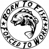 Born To Fish Hunting And Fishing Car Truck Window Wall Laptop Decal Sticker