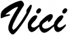 Vici Names Car or Truck Window Decal