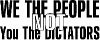 We The People Political Car or Truck Window Decal