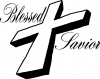Blessed Savior Christian Decal Christian Car or Truck Window Decal