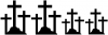 Christian 3 Crosses Stick Family Decal