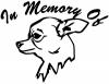In Memory Of Chihuahua Decal Animals Car Truck Window Wall Laptop Decal Sticker
