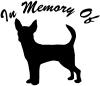 In Memory Of Chihuahua Decal Animals Car or Truck Window Decal