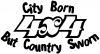 City Born But Country Sworn Decal Off Road Car or Truck Window Decal