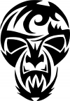 Tribal Skull Mask Decal Skulls car-window-decals-stickers