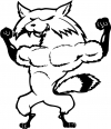 Fox Flexing Muscles Decal Animals car-window-decals-stickers