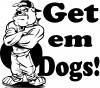 Get Em Dogs Bulldogs Decal Sports Car Truck Window Wall Laptop Decal Sticker