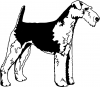 Airedale Terrier Decal Animals Car Truck Window Wall Laptop Decal Sticker