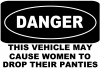 Funny Danger Women Panties Off Road Car Truck Window Wall Laptop Decal Sticker