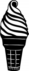 Ice Cream Cone Business Car or Truck Window Decal