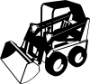 Skid Steer Loader Construction Business car-window-decals-stickers