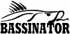 BASSINATOR right Hunting And Fishing Car Truck Window Wall Laptop Decal Sticker