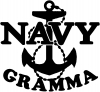 Navy Gramma Military Car or Truck Window Decal