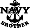 Navy Brother Military car-window-decals-stickers