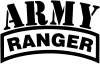 Army Ranger Military Car or Truck Window Decal
