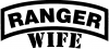 Ranger Wife Military Car or Truck Window Decal