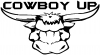 Cowboy Up Bull Head Western car-window-decals-stickers