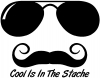 Cool Is In The Stache Mustache