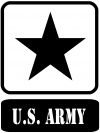 US ARMY LOGO Military Car or Truck Window Decal