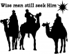 Jesus Wise Men Still Seek Him  Christian car-window-decals-stickers