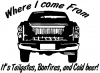 Tailgates Bonfires And Cold Beer Drinking - Party Car or Truck Window Decal