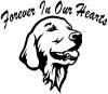 Forever In Our Hearts Golden Retriever Animals Car or Truck Window Decal