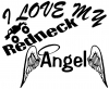 I Love My Redneck Angel With Truck Country car-window-decals-stickers