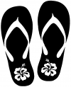 Hibiscus Flip Flops