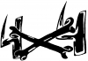 4X4 With Cross Bones Off Road Car or Truck Window Decal