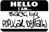 Hello I Am Back By Popular Demand Funny car-window-decals-stickers