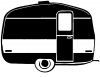 Camper Trailer Hunting And Fishing Car or Truck Window Decal