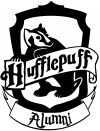 Harry Potter Hufflepuff Alumni Sci Fi car-window-decals-stickers
