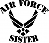 Air Force Sister Military Car Truck Window Wall Laptop Decal Sticker
